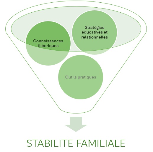 Stabilité familiale - TDAH - TOP - Poitiers 
Bilan psychopédagogique Poitiers - difficultés d'apprentissages - difficultés scolaires - psychoéducation - BPAE
ifficultés scolaires, retards d’apprentissages (avec ou sans troubles associés : troubles DYS, TDAH...)
Développement des capacités langagières chez l'enfant
Gestion des émotions (estime de soi, anxiété…)
Bilans psychopédagogiques des apprentissages
Renforcement, remédiations des fonctions exécutives
Métacognition
Maintenir et développer l'autonomie chez la personne (enfant, adolescent, adulte) en situation de handicap
Guidance parentale – Programme d’Entrainement aux Habiletés Parentales (Type Barkley)